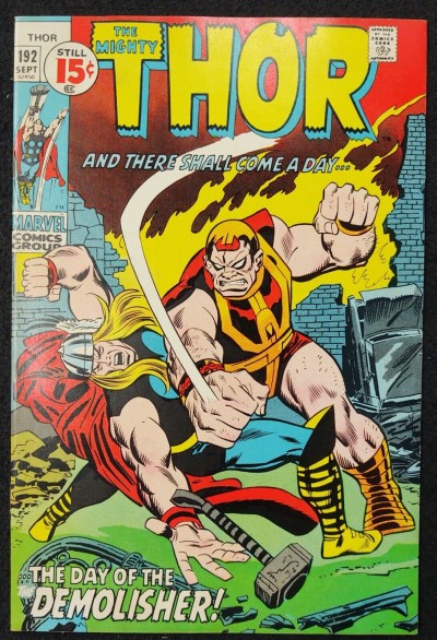 Thor (1966) #192 VF (8.0) Silver Surfer Cameo John Buscema