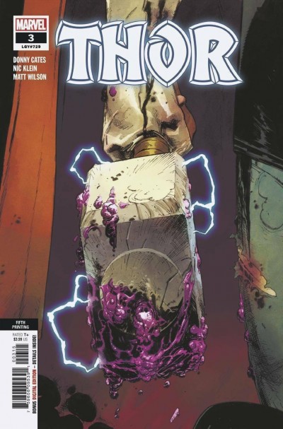 Thor (2020) #3 (#729) VF/NM Fifth Printing Variant Cover Donny Cates