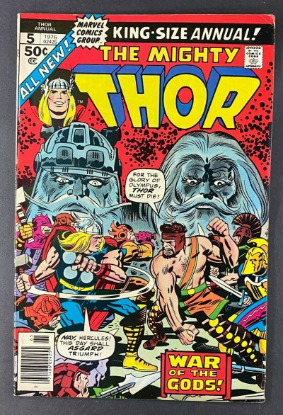 Thor Annual (1966) #5 VF- (7.5) 1st App Hoenir/Lodur Jack Kirby