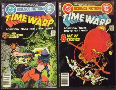 TIME WARP (1979) #'s 1, 2, 3, 4 NEAR COMPLETE SET MIKE KALUTA COVERS SCI-FI
