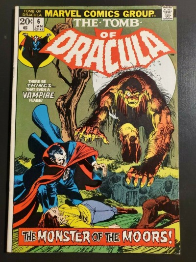 Tomb of Dracula 6 (1972) F+ (6.5) high mid grade Neal Adams cover |