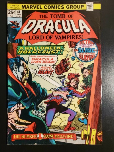 Tomb of Dracula #41 (1976) VG (4.0) vs Blade|