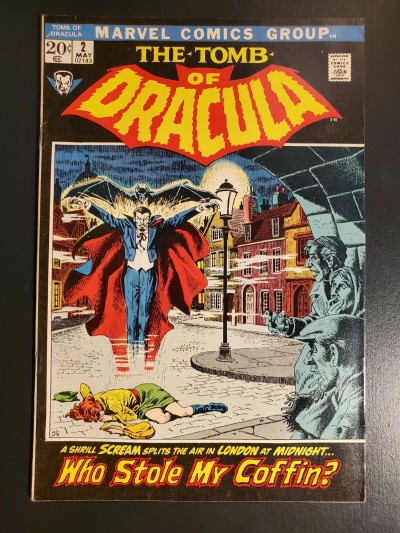 Tomb of Dracula #2 (1972) F/VF 2nd Dracula Hard to find high grade black cover|