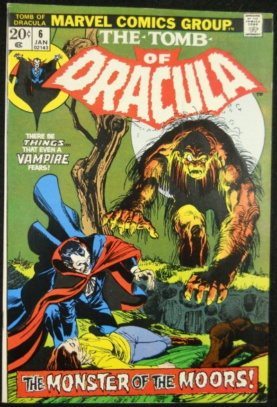 TOMB OF DRACULA #6 VF NEAL ADAMS COVER