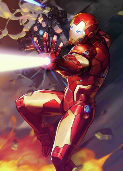 Tony Stark: Iron Man (2018) #12 VF Marvel Battle Lines variant Cover