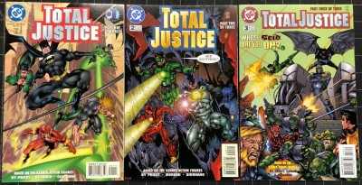 Total Justice (1996) #1-3 complete set Justice League Christopher Priest story