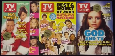 TV GUIDE LOT OF 46 MAGAZINES NOVEMBER 2ND 2002-JULY 4TH 2003 VICTORIA SECRET