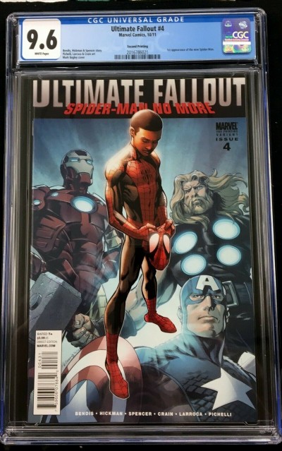 Ultimate Fallout (2011) #4 CGC 9.6 2nd print 1st app Miles Morales (2016786021)