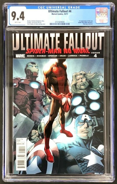 Ultimate Fallout (2011) #4 CGC 9.4 1st app Miles Morales (3721824004)