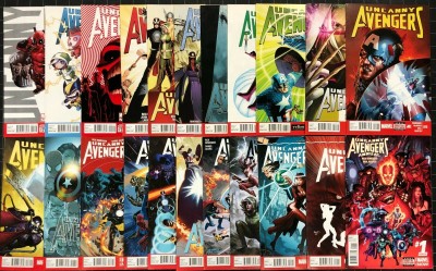 Uncanny Avengers (2012) 1-25 + Annual 1 VF/NM (9.0) Near complete set 22 comics
