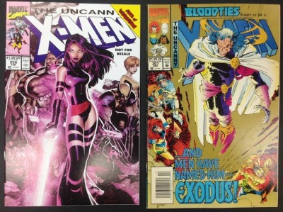 Uncanny X-men #258 Marvel Legends Variant & #307 Gold Variant Cover Lot of 2 