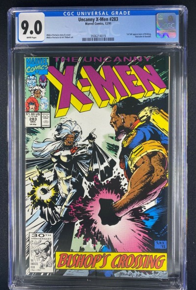 Uncanny X-Men (1981) #283 CGC 9.0 Full 1st App Bishop White Pages (3936214019)