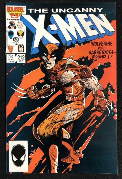 Uncanny X-Men (1963) #212 VF+ (8.5) Wolverine versus Sabretooth