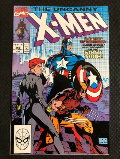 Uncanny X-Men (1981) #268 NM (9.4) Black Widow Wolverine Captain America Jim Lee