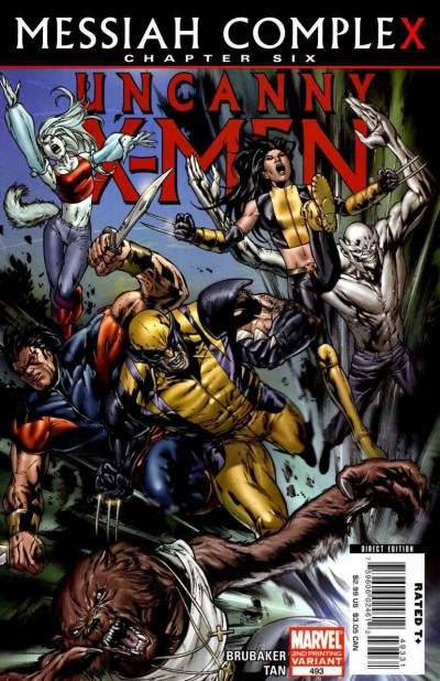 Uncanny X-men (1981) #493 VF/NM Messiah Complex Billy Tan 2nd Print Variant