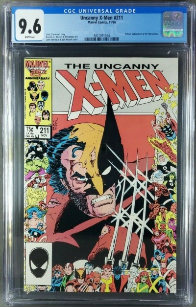 Uncanny X-Men #211 (1986) CGC 9.6 NM+ 1st app Marauders 3821091014 kg