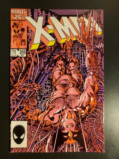 Uncanny X-Men #205 (1986) NM- Barry Windsor Smith art Origin Lady Deathstrike kg