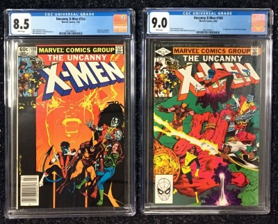 Uncanny X-Men (1963) #159 CGC 8.5 & #160 CGC 9.0 1st app Magik two cgc's
