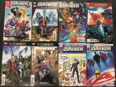 U.S.Avengers (2017) #1 2 3 6 7 8 11 12 near complete 8 comics missing 4 5 9 10