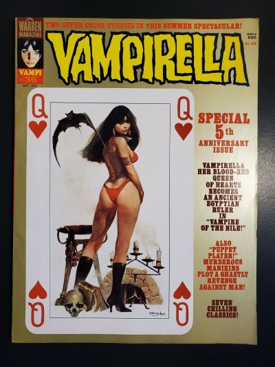 Vampirella #36 (1978) VF- (7.5) Warren Magazine Gonzalez, Esteban Maroto art  |