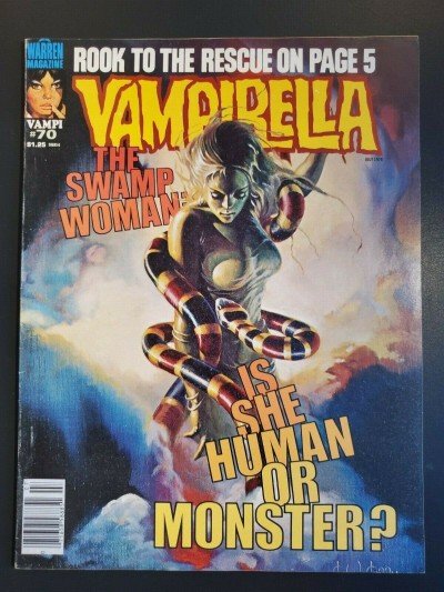 Vampirella #70 (1978) VF (8.0) Warren Magazine Rook Appearance Swamp Woman  |