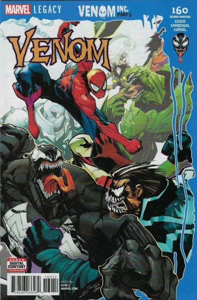 Venom (2016) #160 VF/NM 2nd Printing Venom Inc Part 5