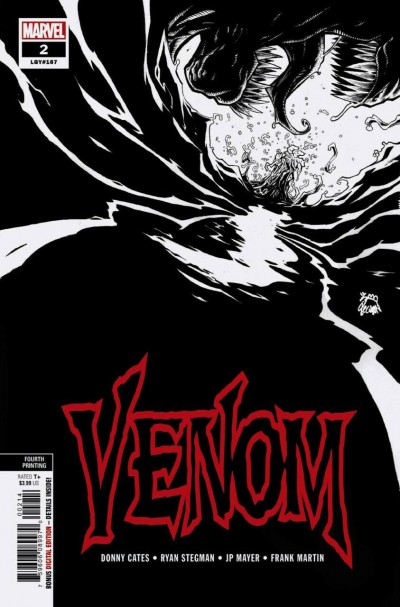 Venom (2018) #2 VF/NM Ryan Stegman 4th Printing Cover Donny Cates