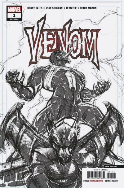 Venom (2018) #1 VF/NM Ryan Stegman 5th Printing Cover Donny Cates