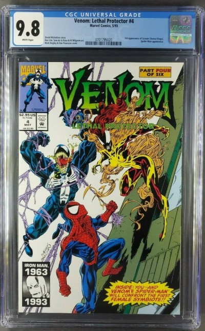 VENOM LETHAL PROTECTOR 4 CGC 9.8 WHITE 1ST APPEARANCE SCREAM (3701795020) |