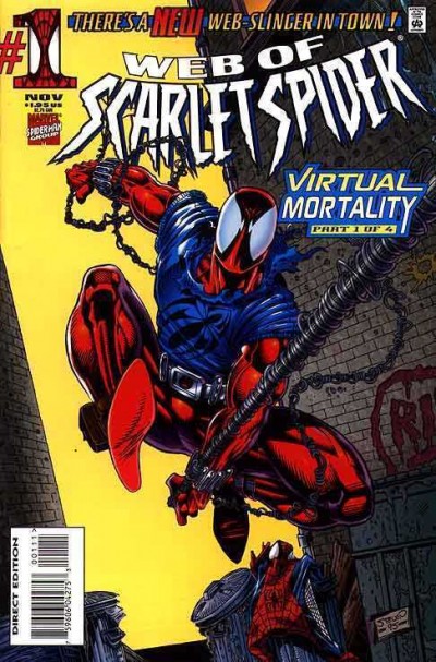 Virtual Mortality (1995) Parts 1-4 Complete VF/NM Set Scarlet Spider 