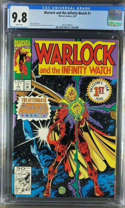 Warlock and the Infinity Watch #1 (1992) CGC 9.8 NM/M WP 3975748006|
