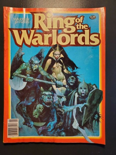 Warren Presents: Ring Of The Warlords # 1 1979 Comic Magazine Horror VG/F (5.0)|