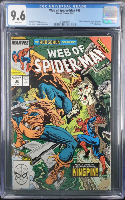 Web Of Spider-Man #48 (1989) CGC 9.6 NM+ WP Origin of Demogoblin Macendale kg