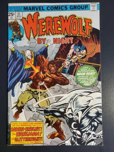 Werewolf by Night #37 (1976) FVF 7.0 3rd appearance Moon Knight|