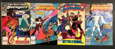 West Coast Avengers (1985) #42 43 44 45 VG/FN complete Vision Quest storyline