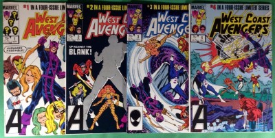 West Coast Avengers (1984) 1 2 3 4 VF (8.0) complete set Hawkeye