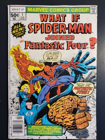 What If #1 1977 (1st Series) VG/FN 5.0 What if Spider-Man Joined Fantastic Four|