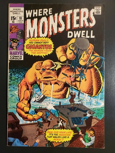 Where Monsters Dwell #10 (1971) VG/F (5.0) Vintage Marvel Horror |