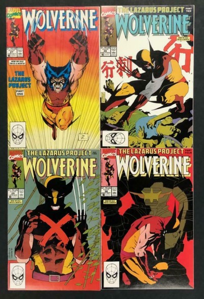 Wolverine (1988) #'s 27 28 29 30 Complete "The Lazarus Project" Jim Lee Mignola