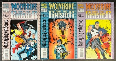 Wolverine and the Punisher: Damaging Evidence (1993) #'s 1 2 3 Complete NM- Lot