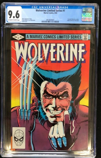 Wolverine Limited Series (1982) #1 CGC 9.6 Frank Miller (3810645001)