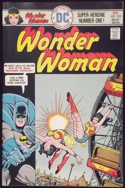WONDER WOMAN (1942) #222 FN/VF BATMAN COVER