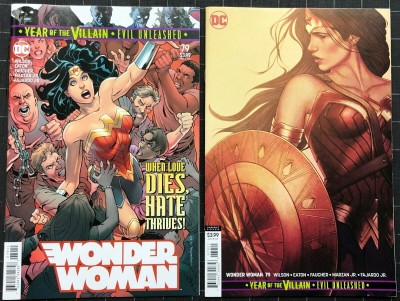 Wonder Woman (2016) #79 VF/NM regular & variant cover set 