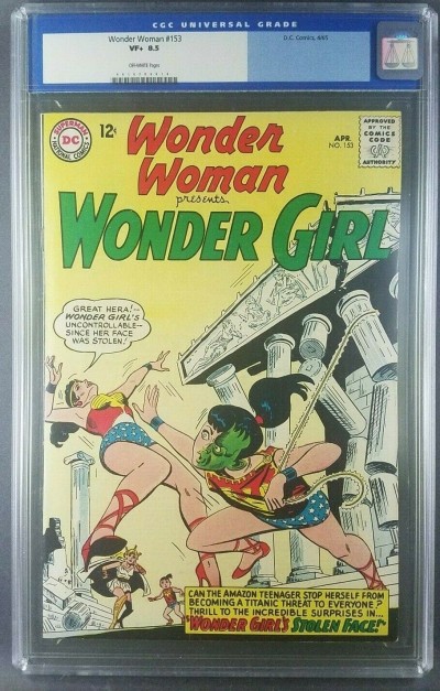 Wonder Woman #153 (1965) CGC 8.5 OW VF+ Silver Age  0016706010|