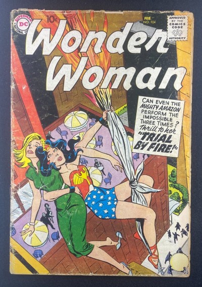Wonder Woman (1942) #104 GD- (1.8) Ross Andru Steve Trevor
