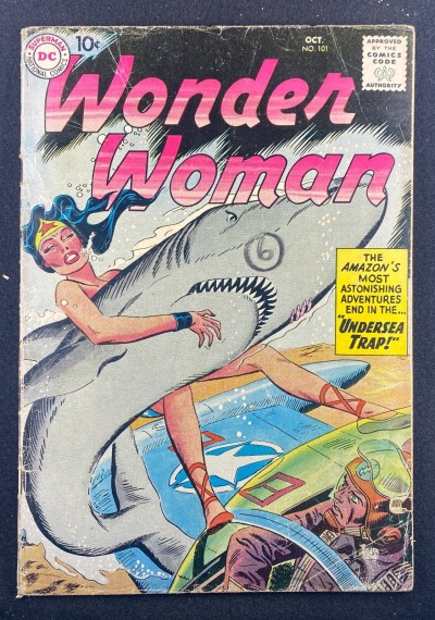 Wonder Woman (1942) #101 VG- (3.5) Ross Andru Steve Trevor