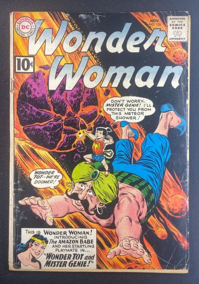 Wonder Woman (1942) #126 VG- (3.5) Ross Andru Wonder Tot 1st App Mister Genie