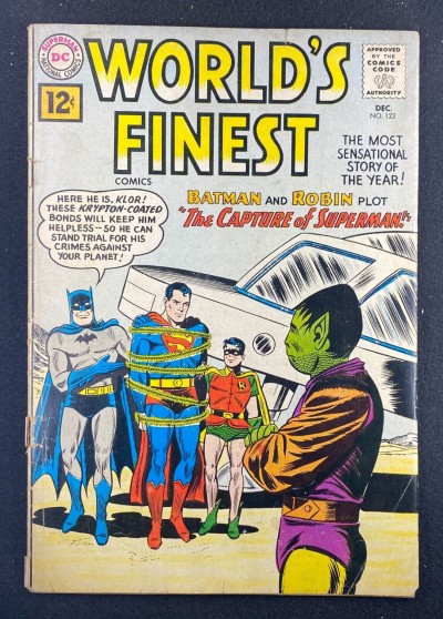 World’s Finest (1941) #122 VG- (3.5) Jim Mooney Batman Superman Robin