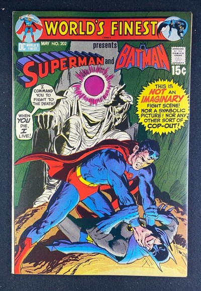 World’s Finest (1941) #202 NM (9.4) Neal Adams Cover Batman Superman