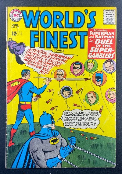 World’s Finest (1941) #150 VG (4.0) Batman Superman Robin Curt Swan